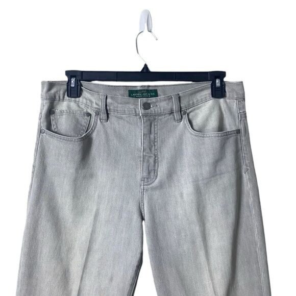 Lauren Ralph Lauren Womens Jeans‎ Size 12 Hi-Rise Straight Leg Baggy Classic - Picture 2 of 7